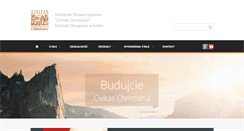 Desktop Screenshot of lodzki.civitaschristiana.pl