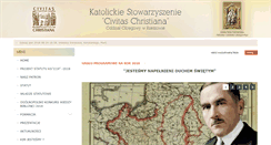 Desktop Screenshot of podkarpacki.civitaschristiana.pl